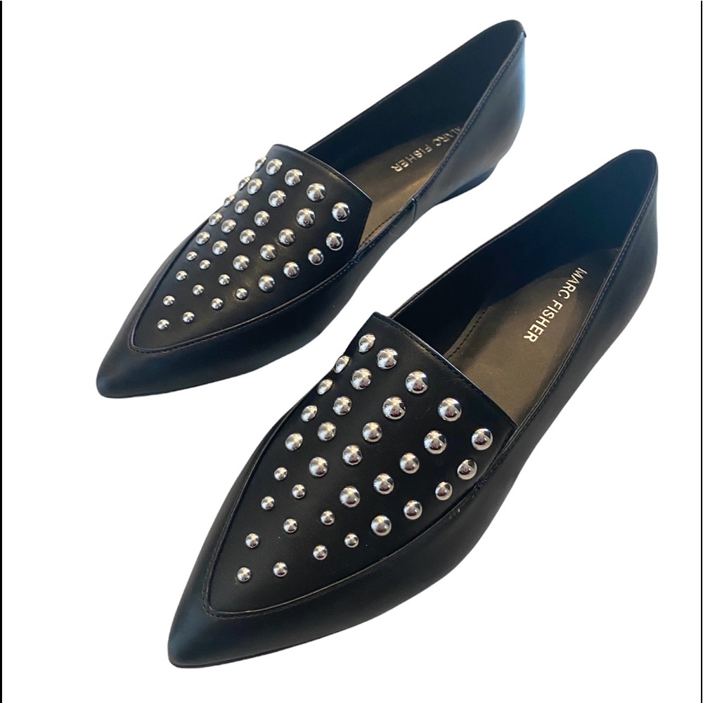 NEW! Marc Fisher Lolita Flats, Black, Sz 7.5